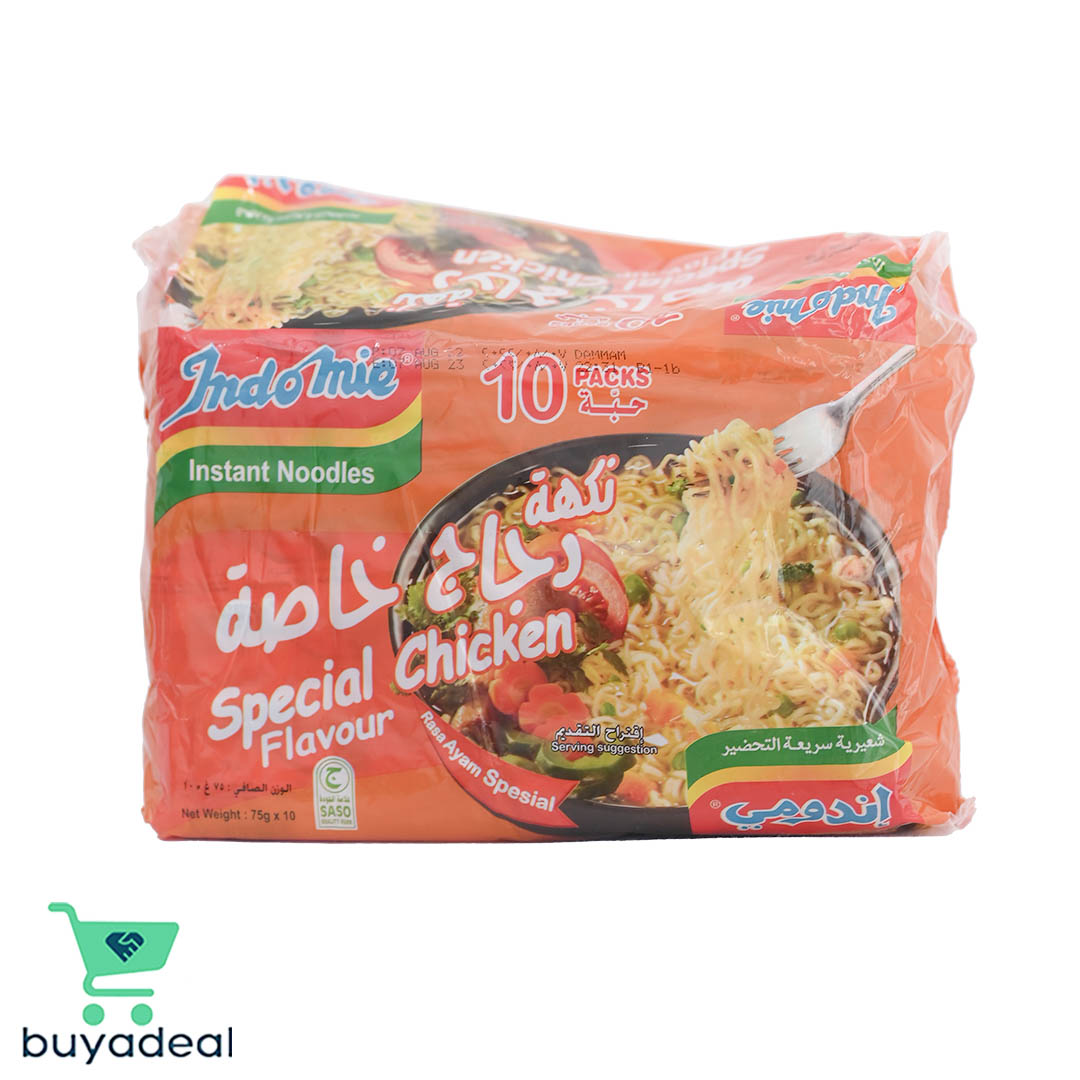 Buyadeal Product Indomie Instant Noodles Special Chicken Flavour - 75G x 10 Pkts